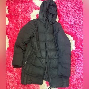 Women's Black Hooded Ski Jacket